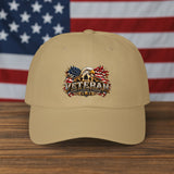 Veteran Eagle Dad Cap — Patriotic American Flag Baseball Hat