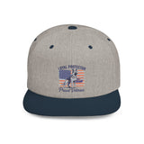 Proud Veteran Snapback Cap | Loyal Protector Hat with German Shepard