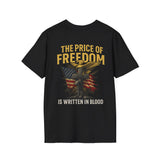 "The Price of Freedom Is Written in Blood" Eagle & Flag