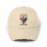 Freedom Runs In My Veins Distressed Cap