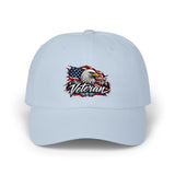 Veteran Eagle Dad Cap — American Flag Embroidered Baseball Hat