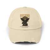 Distressed Cap - "Defend What's Sacred"