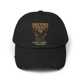 Distressed Cap - "Defend What's Sacred"