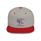 Proud Veteran Snapback Cap | Loyal Protector Hat with German Shepard