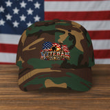 Veteran American Flag Dad Cap — Vintage Patriotic Military Baseball Hat