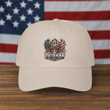 Veteran Eagle Skull Dad Cap – Patriotic American Flag Baseball Hat