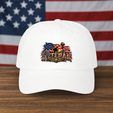 Veteran American Flag Dad Cap — Vintage Patriotic Military Baseball Hat