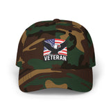 Patriotic Veteran Dad Cap, USA Flag Hat, Gifts for Veterans, Embroidered Baseball Cap, Casual Everyday Wear