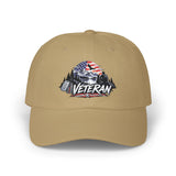 Veteran Dad Cap – American Flag Mountain Patch Hat
