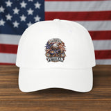 Veteran Eagle USA Flag Dad Cap — Proud Military Veteran Baseball Hat