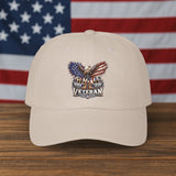 Veteran Eagle Dad Cap – American Flag Military Tribute Hat