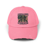locked & loaded Unisex Distressed Cap