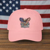 Veteran Eagle Dad Cap – American Flag Military Tribute Hat