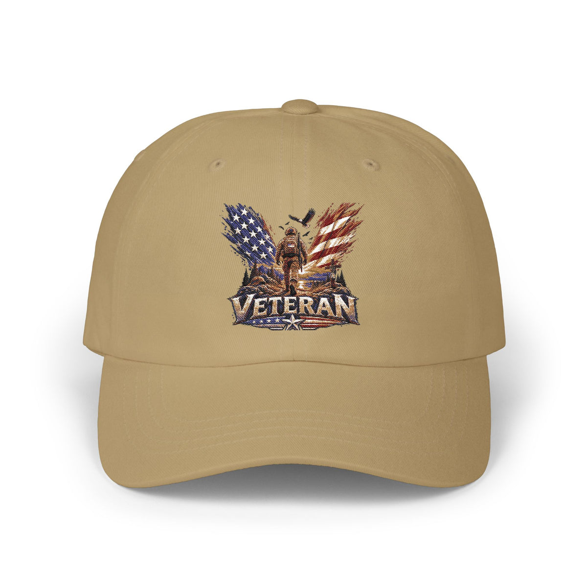 Veteran Eagle Dad Cap – American Flag Patriotic Baseball Hat