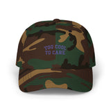 Too Cool To Care Classic Dad Cap