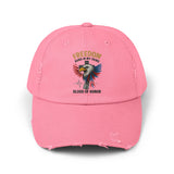 Freedom Runs In My Veins Distressed Cap