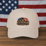 Veteran Dad Cap — Embroidered American Flag Patriotic Hat