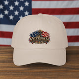 Veteran Eagle Dad Cap — Embroidered American Flag Patriotic Hat