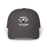 Proud Veteran Classic Dad Cap, Adjustable Cap for Dads, Gift for Veterans, Casual Headwear for Men, Military Appreciation Merch