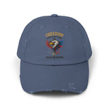 Freedom Runs In My Veins Distressed Cap