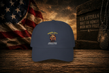 Warrior of Faith Baseball Hat - Patriotic Veteran Mockup